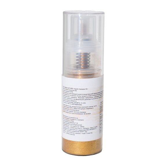 Спрей-порошок (Кандурін) U NIC Золото класичне 10 г, зображення 2