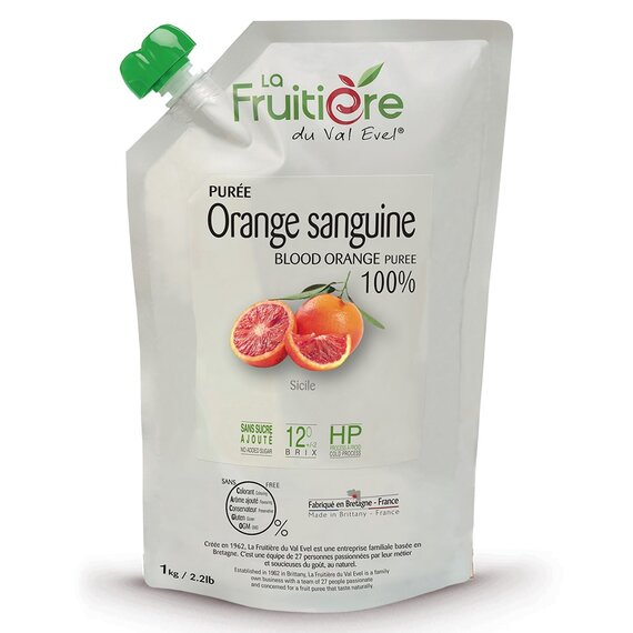 Пастеризованное пюре La Fruitière Красный апельсин 1 кг, изображение 3