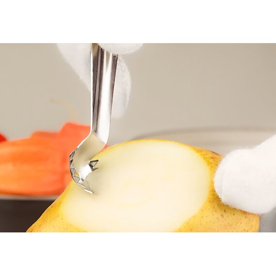 Ложка нуазетная из нержавеющей стали 10,5 см, изображение 3 Ложка нуазетная из нержавеющей стали 10,5 см, изображение 3