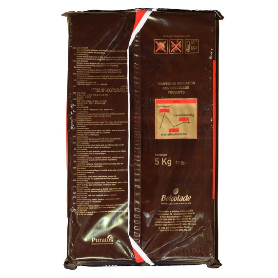 Чорний шоколад без цукру Belcolade Selection Noir Maltitol 5 кг, зображення 2