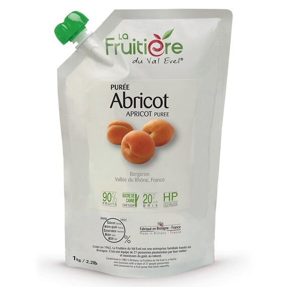 Пастеризоване пюре з абрикосів La Fruitière 1 кг