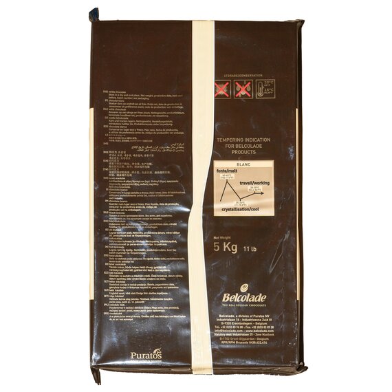 Білий шоколад без цукру Belcolade Selection Blanc Maltitol 1 кг, зображення 2