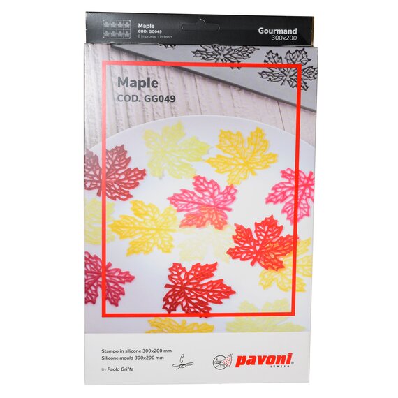 Форма силиконовая Pavoni Гурман Кленовые Листья Паоло Гриффа, изображение 5 Форма силиконовая Pavoni Гурман Кленовые Листья Паоло Гриффа, изображение 5
