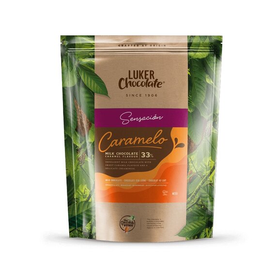 Молочний шоколад зі смаком карамелі Luker Chocolate CARAMELO 33% 2.5 кг, зображення 3