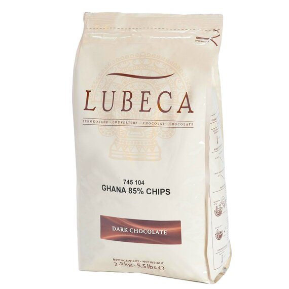 Чорний шоколад Lubeca GHANA 85% 1 кг