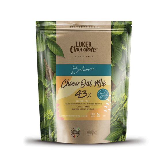 Шоколад з вівсяним молоком Luker Chocolate OAT MILK 43% 2.5 кг