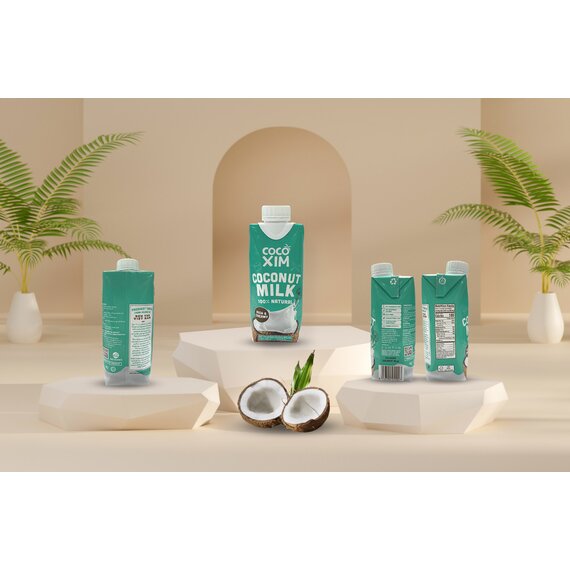 Кокосовое молоко 17-19% Cocoxim 1л, Вес: 1 кг, изображение 9