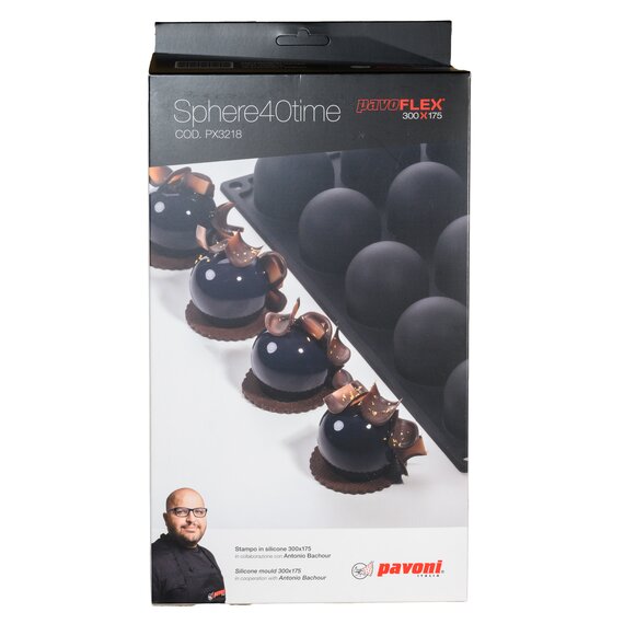 Форма силиконовая Pavoni Павофлекс Сфера 40тайм Антонио Башур, изображение 4 Форма силиконовая Pavoni Павофлекс Сфера 40тайм Антонио Башур, изображение 4