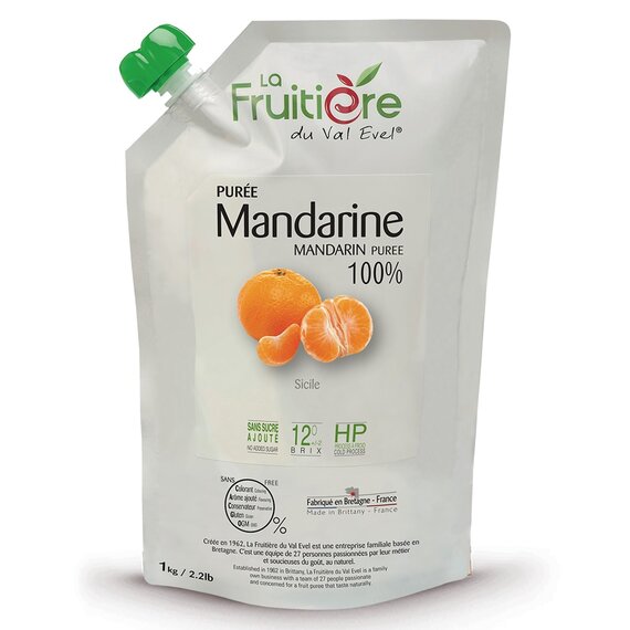 Пастеризоване пюре La Fruitière Мандарин 1 кг, зображення 3