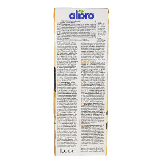 Вівсяне молоко Alpro Barista 1 л, зображення 4 Вівсяне молоко Alpro Barista 1 л, зображення 4
