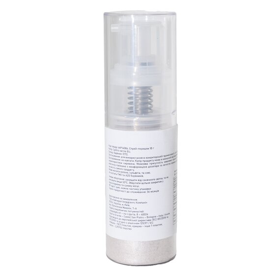 Спрей-порошок (Кандурін) U NIC Срібло світле 10 г, зображення 2 Спрей-порошок (Кандурін) U NIC Срібло світле 10 г, зображення 2