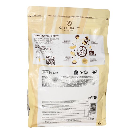 Белый шоколад Callebaut W2 2.5 кг, изображение 5