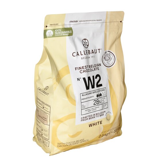 Белый шоколад Callebaut W2 2.5 кг, изображение 3