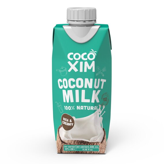 Кокосове молоко 17-19% Cocoxim 330 мл, Вага: 330 г