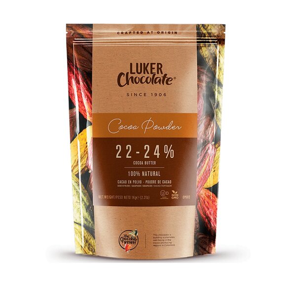 Натуральный КАКАО-ПОРОШОК Luker Chocolate 22-24% 1 кг, изображение 3