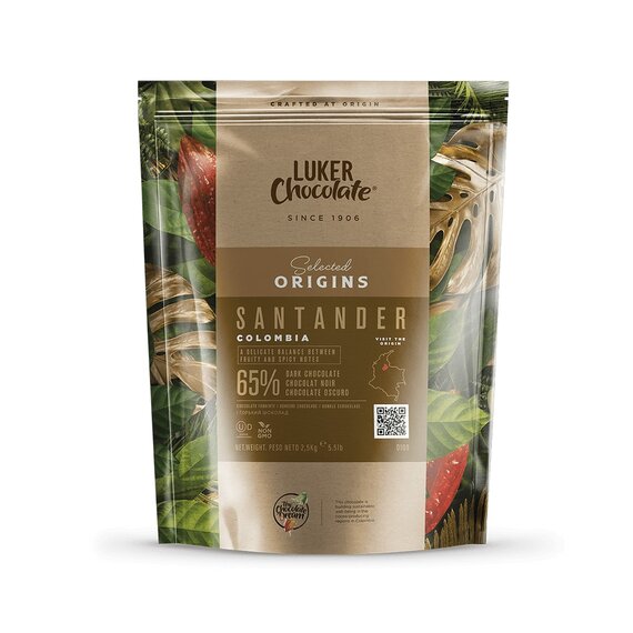 Чорний шоколад Luker Chocolate SANTANDER 65% 2.5 кг, зображення 3