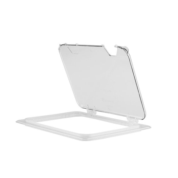 Крышка откидная из поликарбоната 1/2 прозрачная, изображение 2 Крышка откидная из поликарбоната 1/2 прозрачная, изображение 2