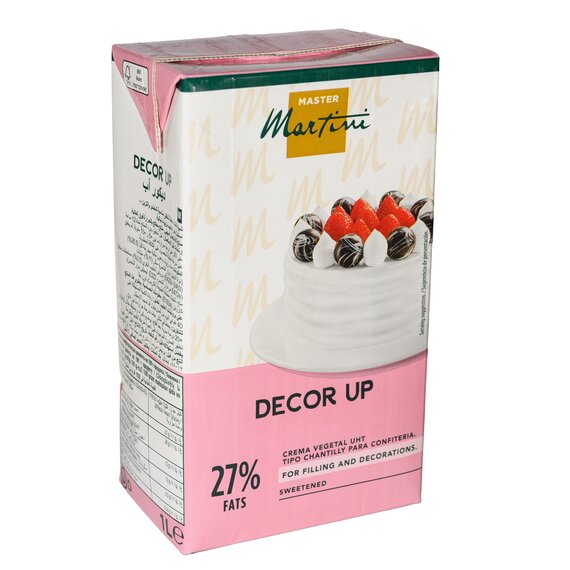 Кондитерские сливки DECOR UP растительные сладкие 27% 1 л