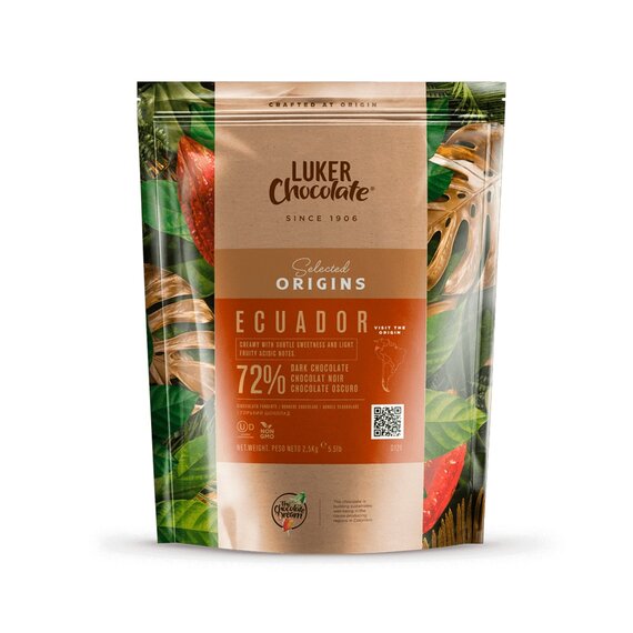 Экстра чорний шоколад Luker Chocolate ECUADOR 72% 2.5 кг, зображення 3