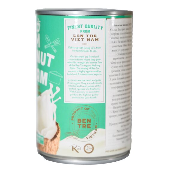 Кокосовое молоко 20-22% Cocoxim 400 мл, изображение 7