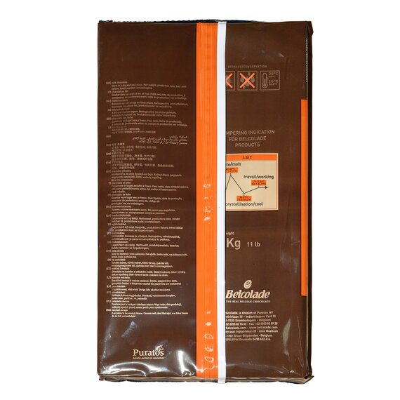 Молочний шоколад без цукру Belcolade Selection Lait Maltitol 5 кг, зображення 2