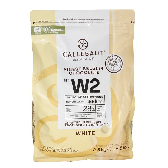 Белый шоколад Callebaut W2 2.5 кг