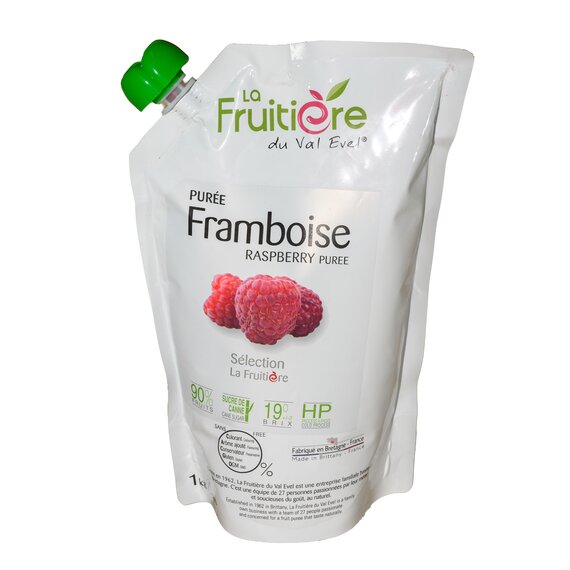 Пастеризоване пюре з малини La Fruitière 1 кг
