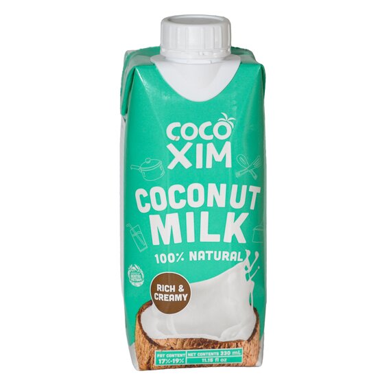 Кокосове молоко 17-19% Cocoxim 330 мл, Вага: 330 г, зображення 2 Кокосове молоко 17-19% Cocoxim 330 мл, Вага: 330 г, зображення 2