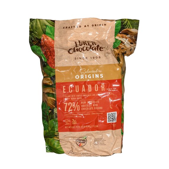 Экстра чорний шоколад Luker Chocolate ECUADOR 72% 500 г