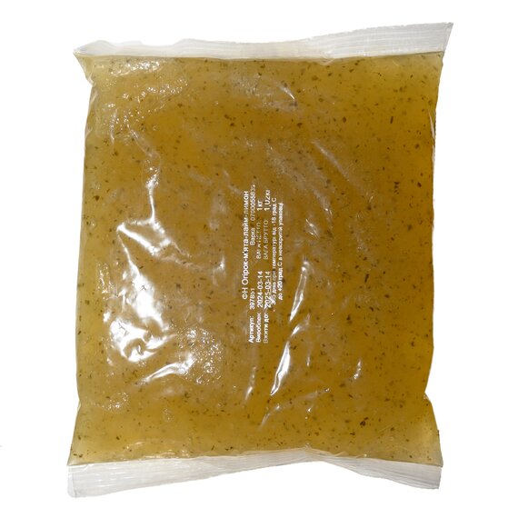 Основа для лимонаду та чаю (фруктове пюре) Lemo Огірок-Лимон-Лайм-M’ята 1 кг, зображення 2