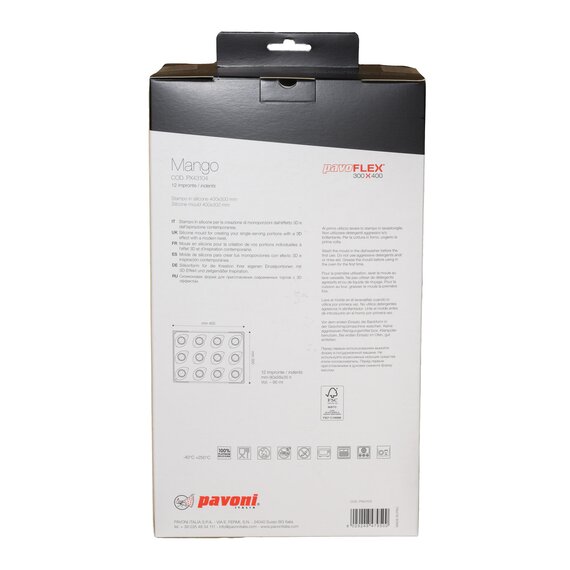 Форма силиконовая Pavoni Павофлекс Манго Седрик Гроле, изображение 4 Форма силиконовая Pavoni Павофлекс Манго Седрик Гроле, изображение 4