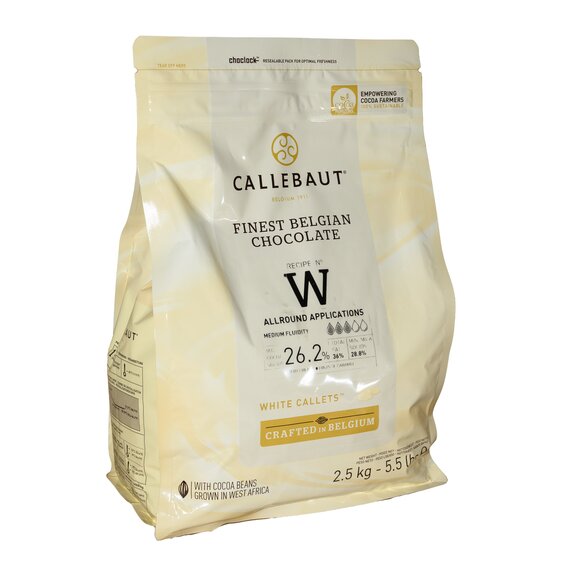 Білий шоколад Callebaut W 2.5 кг, зображення 2