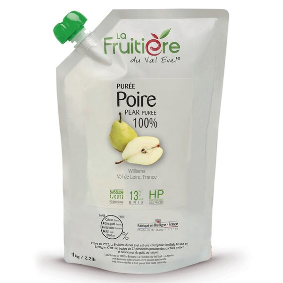 Пастеризоване пюре La Fruitière Груша 1 кг, зображення 3
