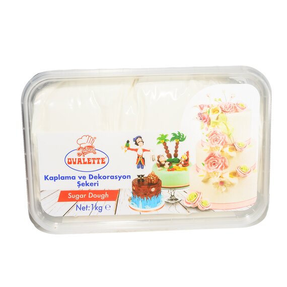 Мастика белая "Сахарная Вуаль" Ovalette 1 кг, изображение 2 Мастика белая "Сахарная Вуаль" Ovalette 1 кг, изображение 2