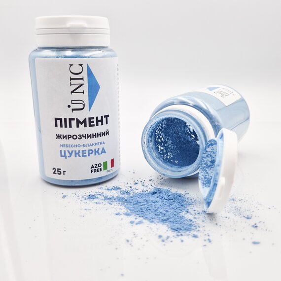 Барвник U NIC жиророзчинний небесно-блакитна цукерка 25 г, зображення 4 Барвник U NIC жиророзчинний небесно-блакитна цукерка 25 г, зображення 4