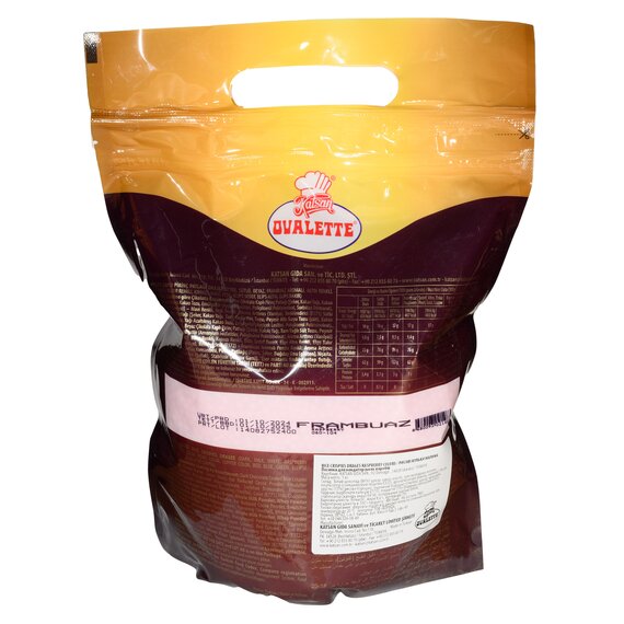 Малинові рисові кульки в натуральному шоколаді Ovalette 3 мм, 1 кг, зображення 2