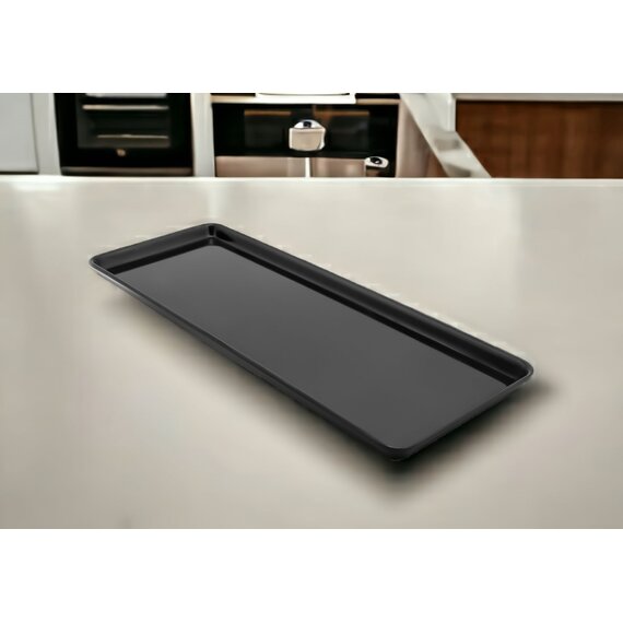 Піднос з меламіну 50×18×1,7 см чорний, зображення 2