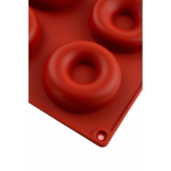 Форма силиконовая Профи Пончик 62 мм 8 ячеек, изображение 3 Форма силиконовая Профи Пончик 62 мм 8 ячеек, изображение 3