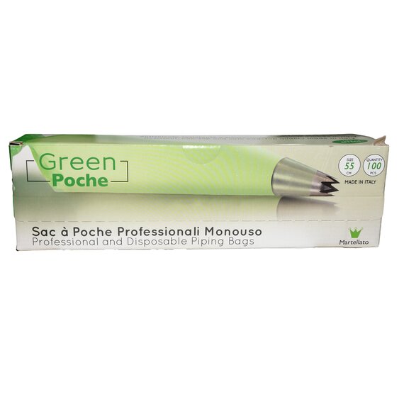 Мішки кондитерські одноразові Green Poche, 55 см Martellato 100 шт, зображення 4