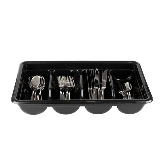 Лоток для столовых приборов (черный), изображение 2