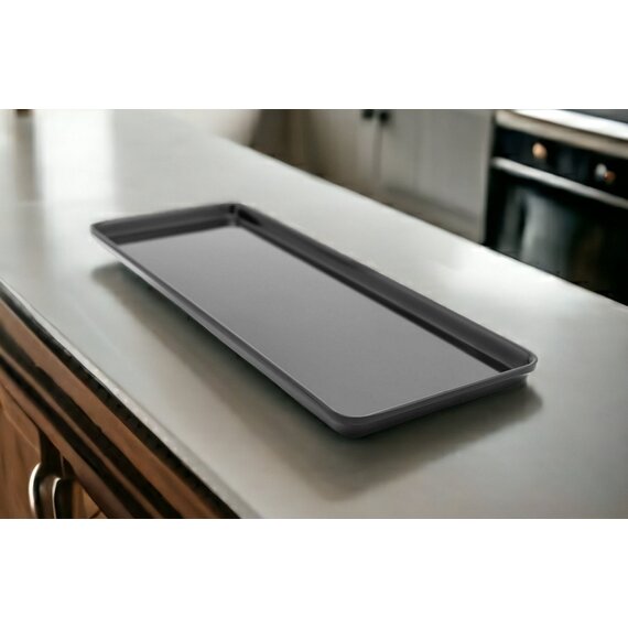 Піднос з меламіну 38,9×15,4×1,5 см чорний, зображення 2
