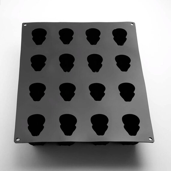 Форма силиконовая Pavoni Павофлекс Череп, Фабрицио Фиорани, изображение 5 Форма силиконовая Pavoni Павофлекс Череп, Фабрицио Фиорани, изображение 5