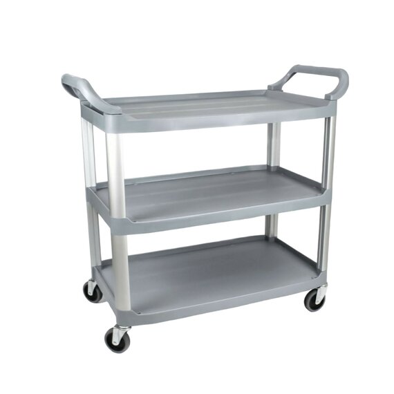 Сервисная тележка для кафе бара, ресторана профи серая, изображение 3