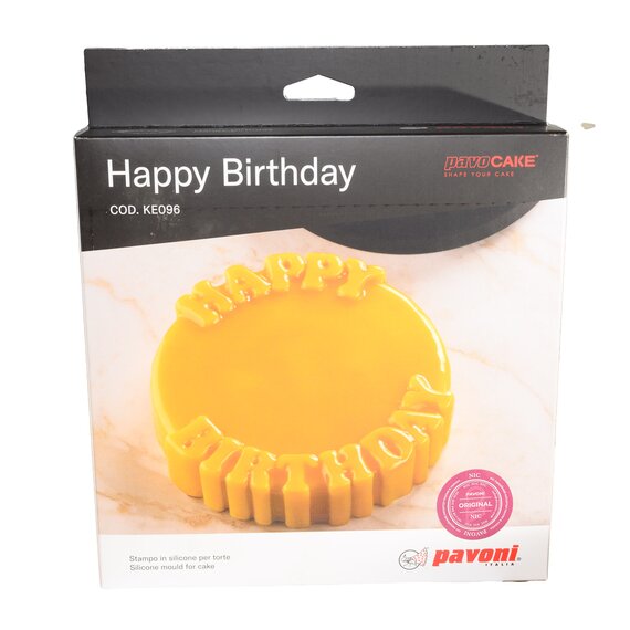 Форма силиконовая Pavoni Павокейк Happy Birthday, изображение 7 Форма силиконовая Pavoni Павокейк Happy Birthday, изображение 7