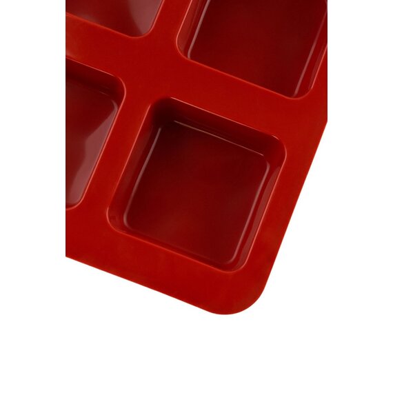 Форма силиконовая Профи Квадрат 65 мм 6 ячеек, изображение 2 Форма силиконовая Профи Квадрат 65 мм 6 ячеек, изображение 2