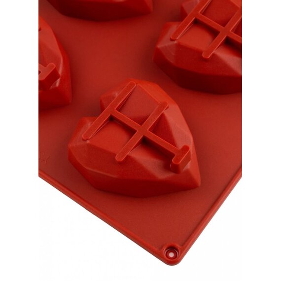 Форма силиконовая Профи Ледяное сердце L 57х64 мм 8 ячеек, изображение 3