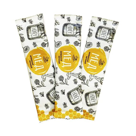 Мед порционный в стиках "Смакуйте" 20 г × 25 шт, изображение 5