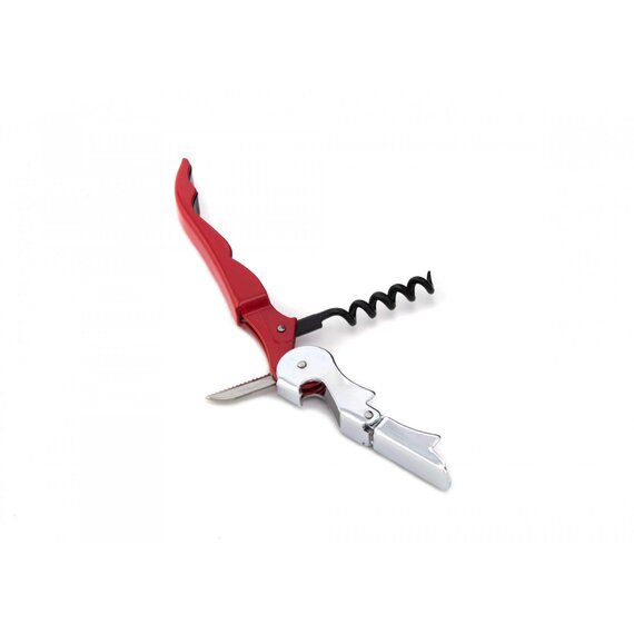 Нож для официанта двухступенчатый красный, изображение 3