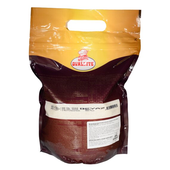 Білі рисові кульки в натуральному шоколаді Ovalette 3 мм, 1 кг, зображення 2