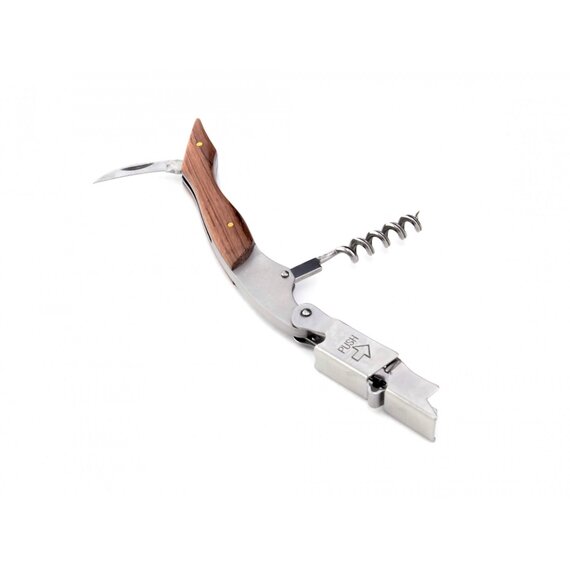 Нож для официанта двухступенчатый с деревянной ручкой, изображение 2